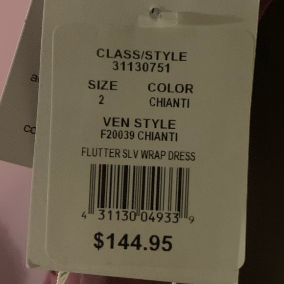 FLUTTER SLEEVE GEORGETTE WRAP BRIDESMAID DRESS - Picture 5 of 5